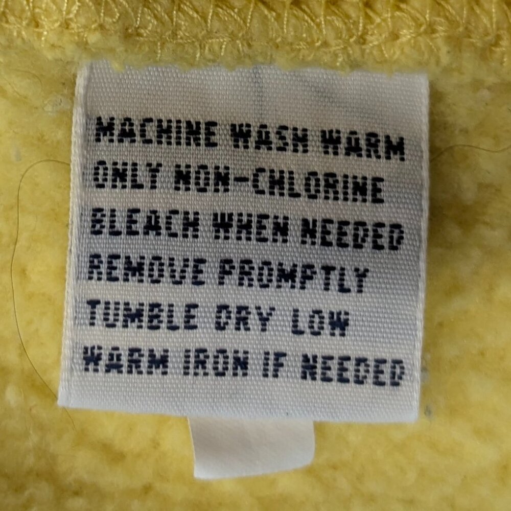 Ralph Lauren Polo Men's Large Sweat Jacket Yellow - Picture 8 of 10